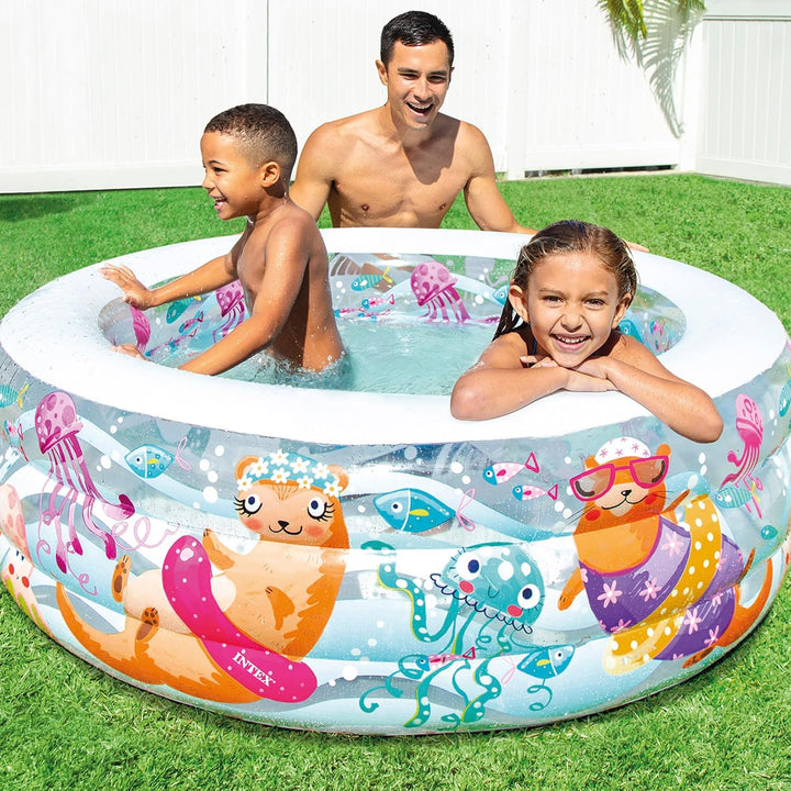 Intex Aquarium Pool, mehrfarbig, 152x152x56 cm, 58480NP Single, Single