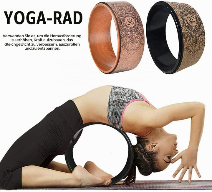 Yoga Wheel, Yoga Wheel - das stärkste und bequemste Dharma Yoga Stützrad für Yoga-Stellungen, perfek