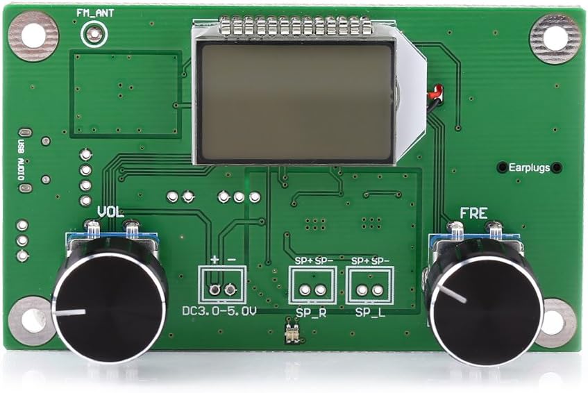 Mini DSP und PLL Digital Stereo FM Radio Funkempfängermodul 87-108 MHz Unterstützt die serielle Ansc