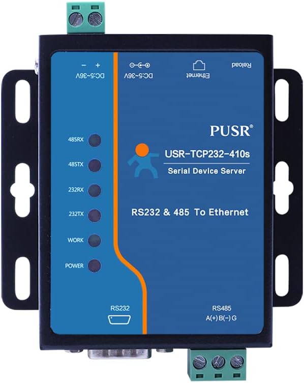PUSR RS232 RS485 Modbus RTU zu Modbus TCP Gateway Seriell zu Ethernet Konverter USR-TCP232-410s