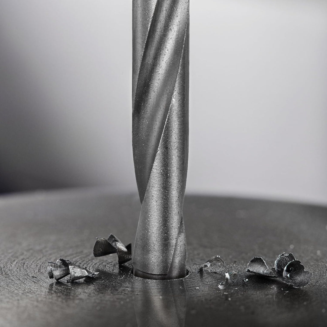 sourcing map 4 Stück Metallbohrer 6mm, Hartmetallbohrer Länge 120mm, Bohrschaft aus HSS, Extra lange