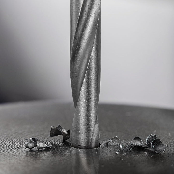 sourcing map 4 Stück Metallbohrer 6mm, Hartmetallbohrer Länge 120mm, Bohrschaft aus HSS, Extra lange