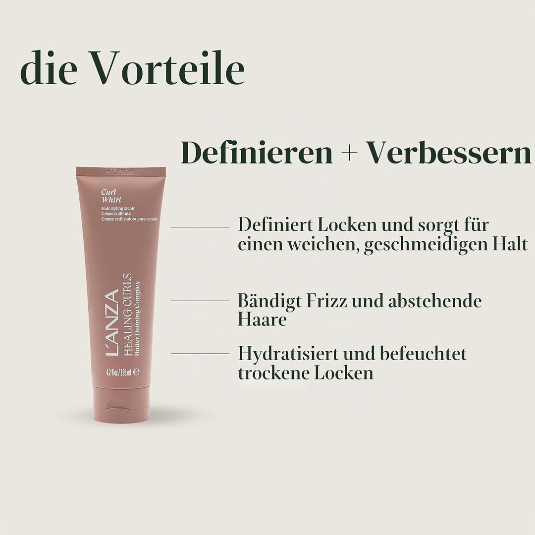 L'ANZA Definierende Lockencreme - Für geschmeidige Locken und Wellen, gegen krauses und fliegendes H