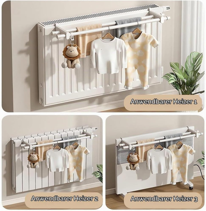 RIDELF Handtuchhalter Heizkörper, Handtuchhalter Heizung, Handtuchhalter für Heizkörper, Heizkörper