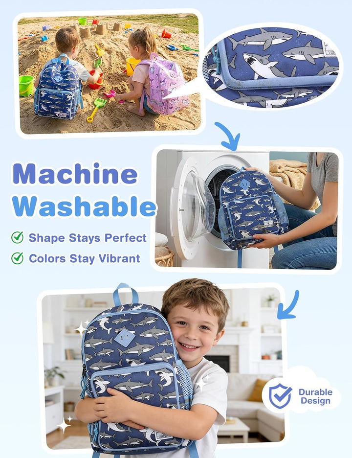 VX VONXURY Kinderrucksack 12L | 3-8 Jahre Jungen Mädchen | Vorschule Kindergarten Bookbag mit Brustg