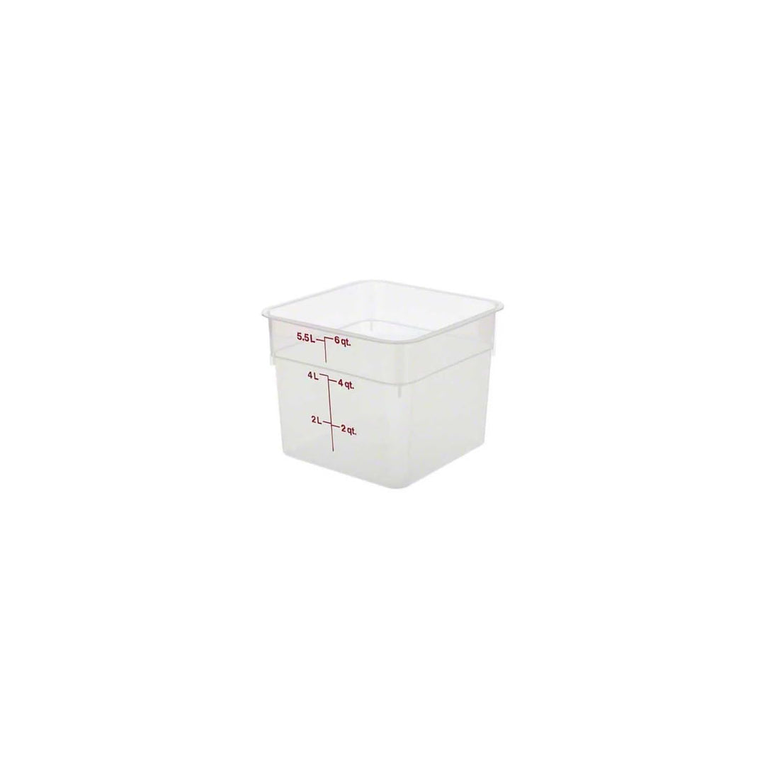 Voorraadbus z/d vierkant Cambro 6SFSPP-190 Translucent Lichtdurchlässig 5.7 L, Lichtdurchlässig 5.7