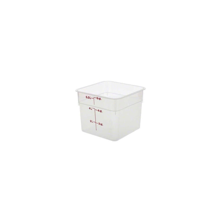 Voorraadbus z/d vierkant Cambro 6SFSPP-190 Translucent Lichtdurchlässig 5.7 L, Lichtdurchlässig 5.7