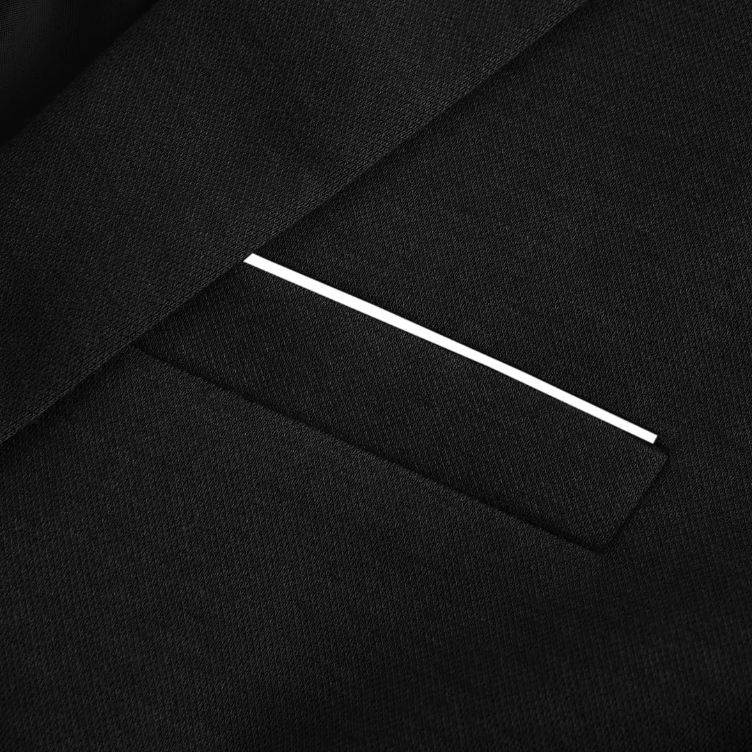 Allthemen Herren Sakko Baumwolle Stretch EIN Knopf Slim Fit Blazer Sportlich Freizeit Anzugjacke Lei
