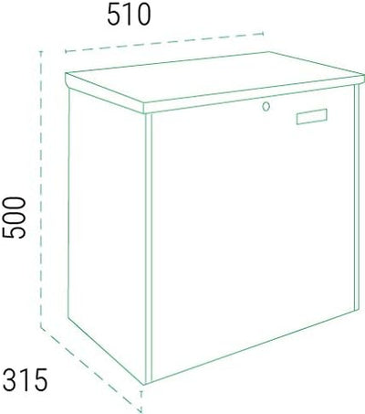 ARREGUI Bigpack Base EP2104 Paketkasten aus Stahl perfekt für Online Einkäufe | Briefkasten für Zust