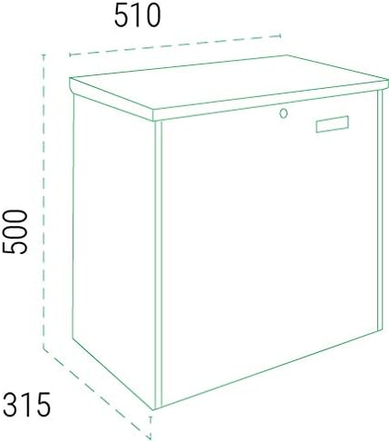 ARREGUI Bigpack Base EP2104 Paketkasten aus Stahl perfekt für Online Einkäufe | Briefkasten für Zust