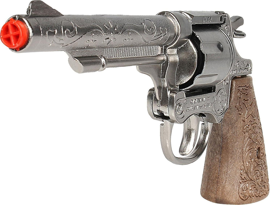 Gonher Diecast Metal 8 Ring Shot Cowboy Gun Boxed