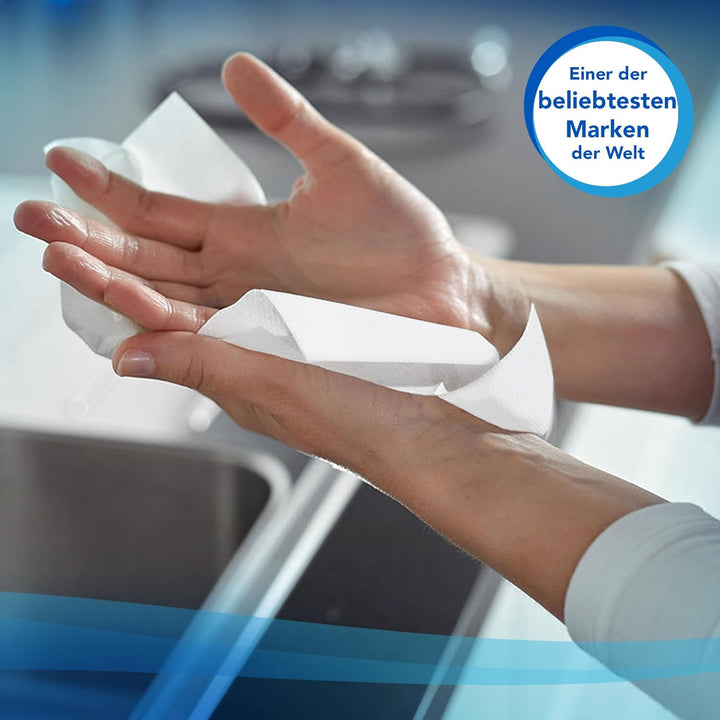 Scott Multifold Handtücher 3749 – gefaltete Papierhandtücher – 16 Packungen x 250 weisse Papierhandt