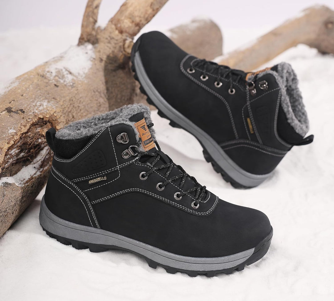ARRIGO BELLO Winterschuhe Damen Herren Gefüttert Winterstiefel Unisex Rutschfest Schneestiefel Wärme