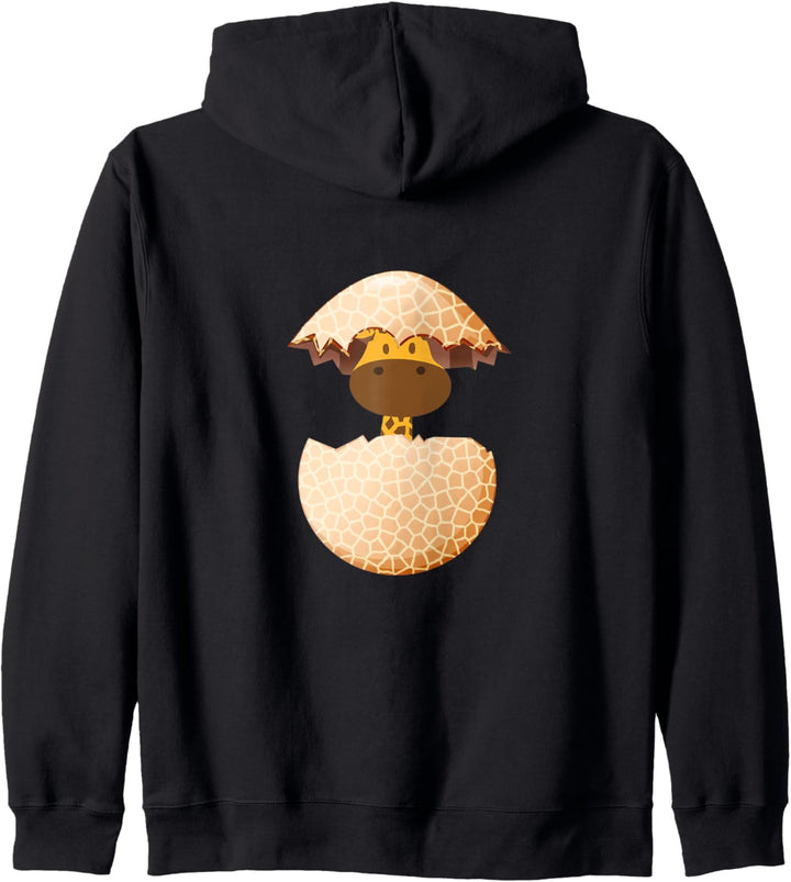 Baby-Giraffe schlüpft aus einem Ei lustiges Design Kapuzenjacke