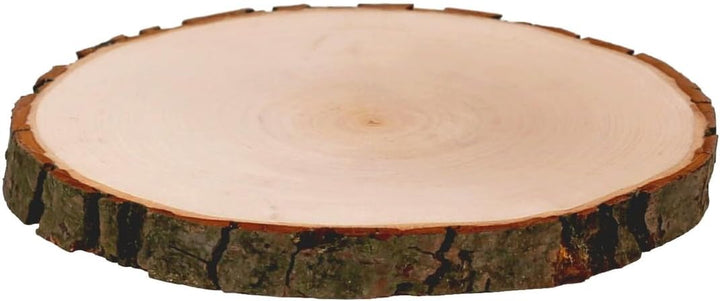 Rindenbrett Esche rund - Rindenscheibe Baumscheibe geschliffen Holzbrett, Brettgrösse:Ø ca. 22cm, Ø