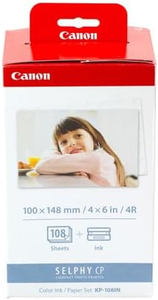 Canon Papier KP-108IN, 108 Blatt 10x15 mit Farbkartusche