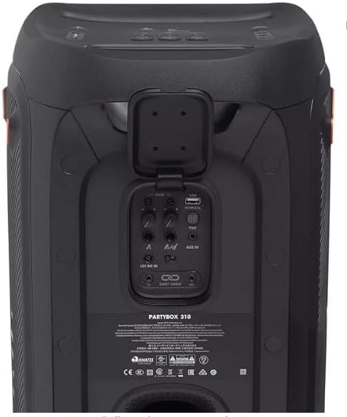 JBL Partybox310 Tragbarer Party-Lautsprecher mit blendenden Lichtern und kraftvollem JBL Pro-Sound