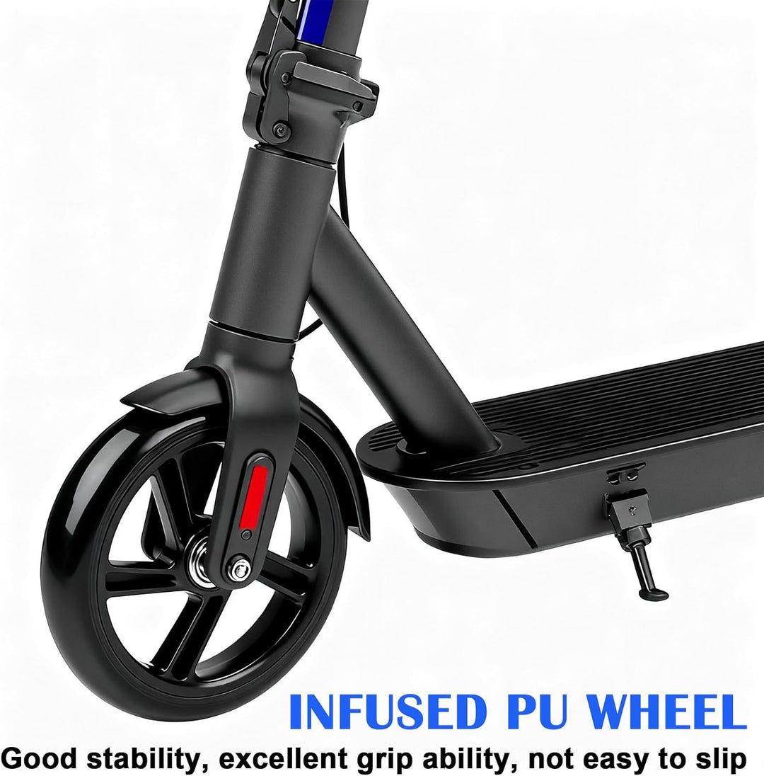 2 Stück Stunt Scooter Rollen 200mm, Ersatzräder mit Zweiachsig, Hochwertige Vollgummi-Rollen, Scoote