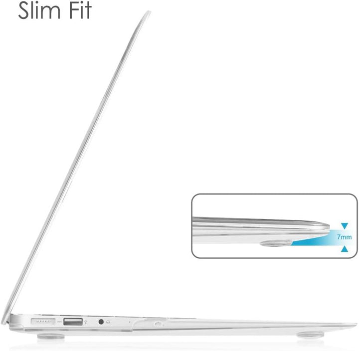 Fintie Hülle Kompatibel mit MacBook Air 13 (2010-2017) A1466/A1369, Ultradünne Plastik Hartschale Sc