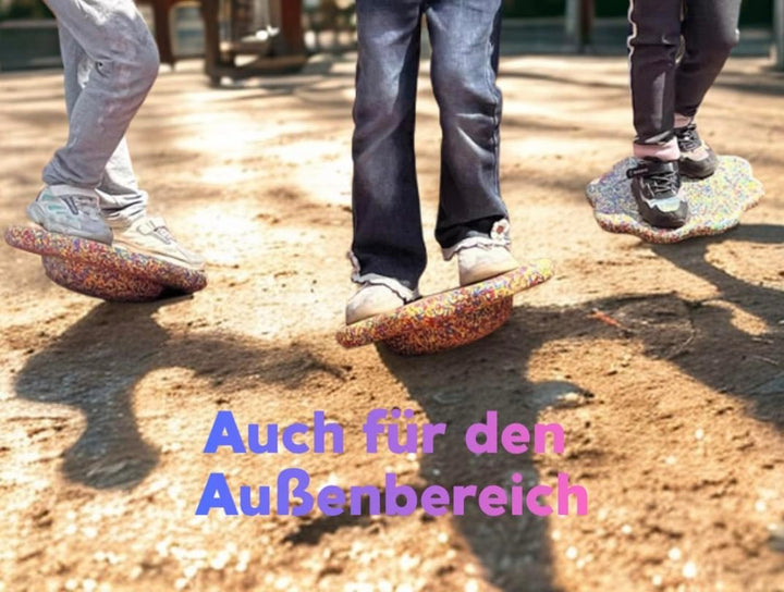 Generisch Balanciersteine mit Balancierbrett als Set für Kinder I Spiel- & Stapelsteine I Motorikspi