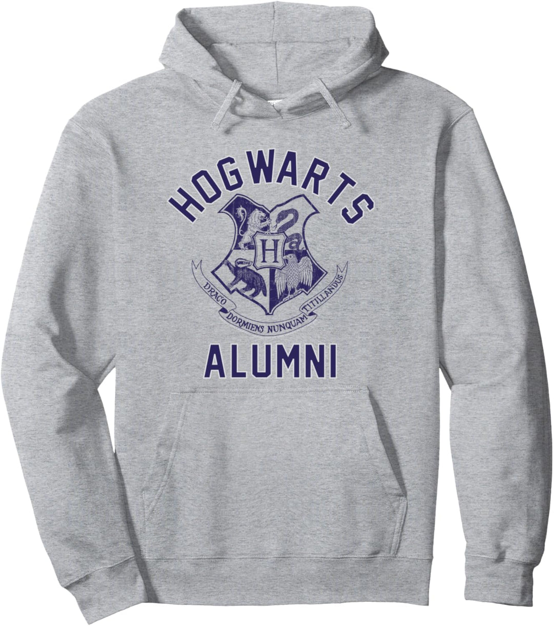 Harry Potter Hogwarts Alumni on Blue Pullover Hoodie