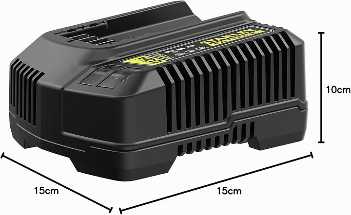 Stanley FatMax 18V Schnell-Ladegerät SFMCB14 (4A Ladestrom für schnelles Aufladen, einsetzbar für al