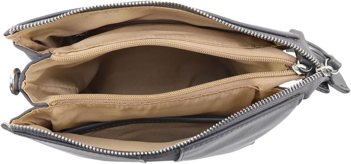 Gerry Weber - soft mix shoulderbag shz Grau 22,00x17,00x8,00 cm Farbe:grau / Material:polyester,pu,