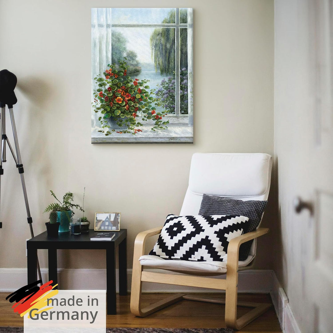 ARTland Leinwandbilder Wandbild Bild auf Leinwand 60x80 cm Stillleben Arrangements Botanik Malerei G