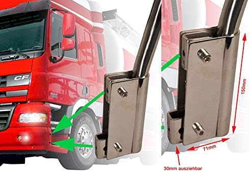 Edelstahl LKW Begrenzungsstab 110 cm mit LED-Leuchte Truck Peilstab Peilstäbe Begrenzungsleuchten Be
