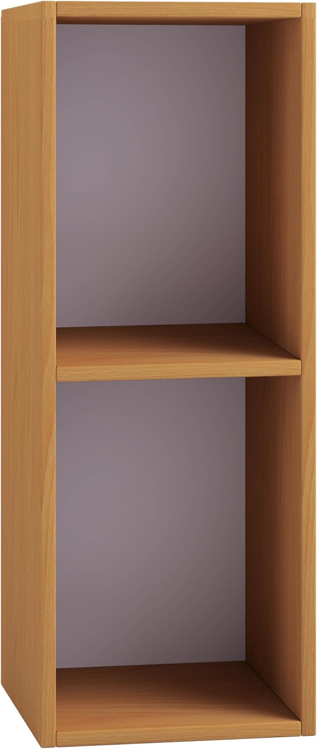 VCM Holz Schallplatten LP Stand Regal Archivierung Ständer Aufbewahrung Platto 2fach Buche, Buche