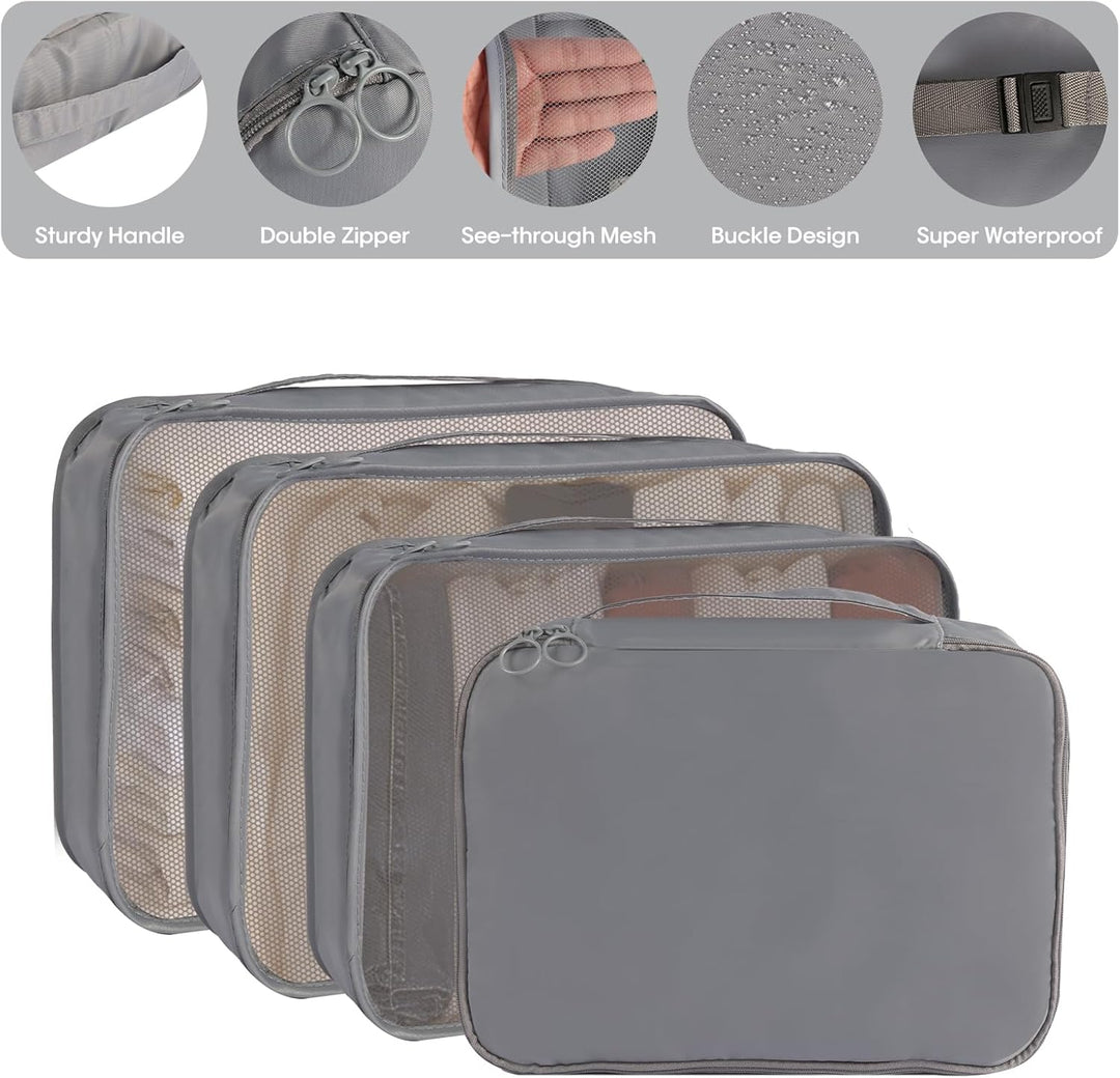 MosaiRudo 8-teilig Koffer Organizer Set, Packing Cubes, Packwürfel für Urlaub & Business,Reise Organ
