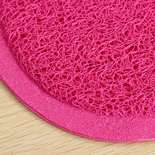 Napfunterlage Hund + Katze Hundenapf Unterlage für Näpfe Katzennapf (pink, 30cm x 36cm) pink 30cm x