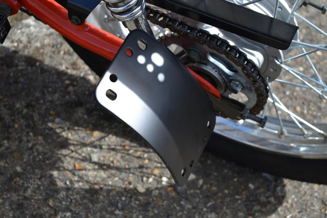 Seite Halterung Gefängnis Stil Motorrad Rücklicht & Nummer/Nummernschild Halter