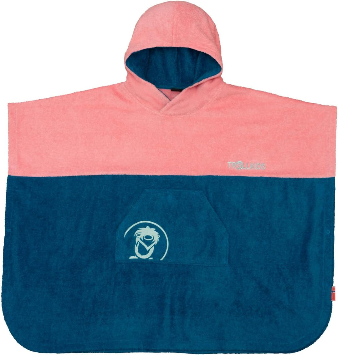 Trollkids Kids Kvalvika Surf Poncho 98 Peony Rose, 98 Peony Rose
