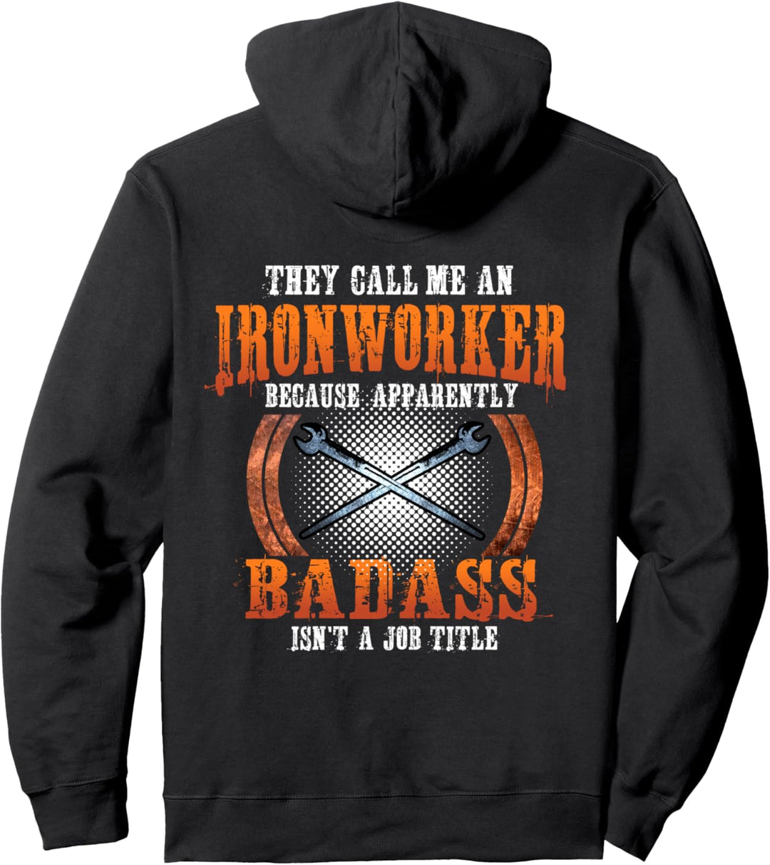 Ironworker Shirts Union Gift Design On Back Of Clothing Pullover Hoodie
