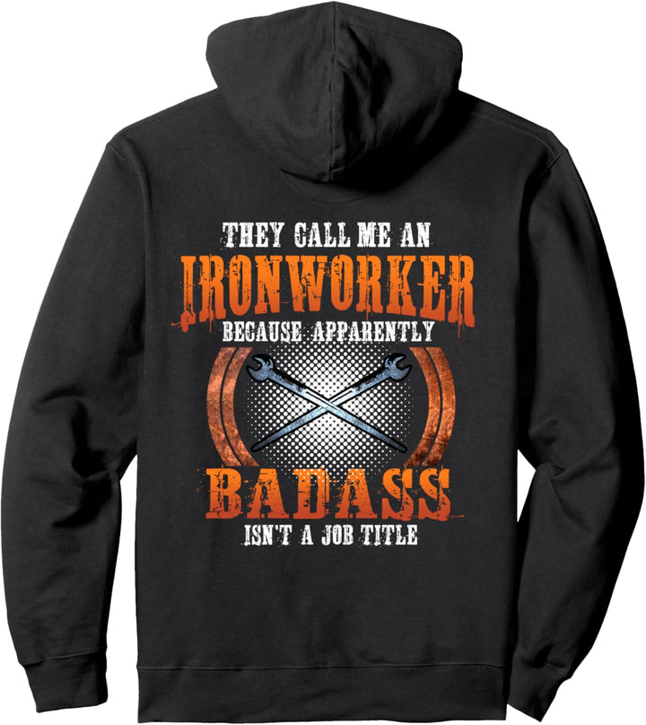 Ironworker Shirts Union Gift Design On Back Of Clothing Pullover Hoodie