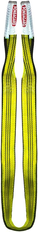 PONSA. 3t-3m. Schlaufen-Hebebänder mit Schlaufen aus Polyester 3000- kg - 3- meter - 90mm breit, mit