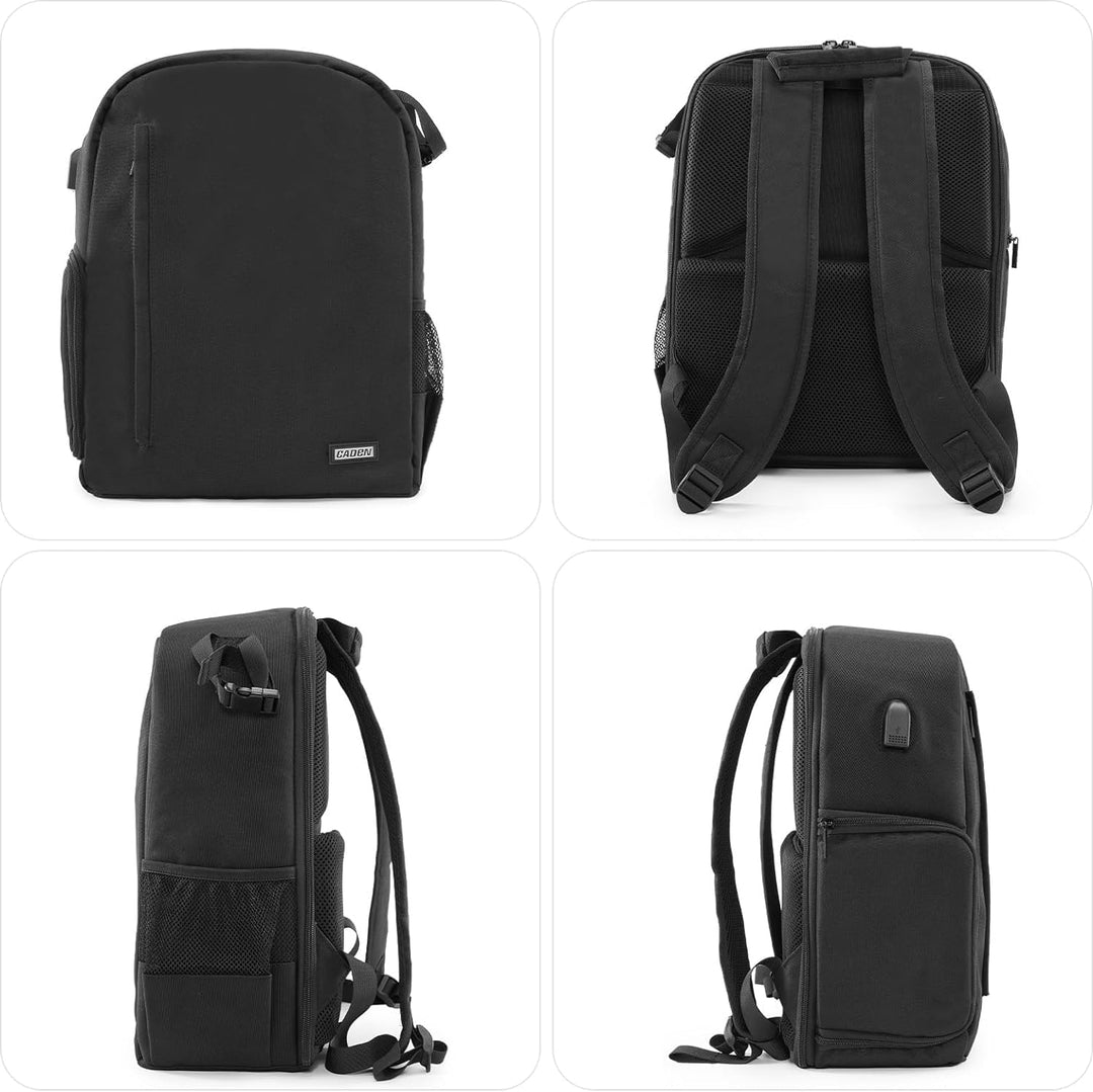 CADeN Anti-Diebstahl-Design Kamerarucksack Tasche für Sony Canon Nikon DSLR/SLR Spiegellos Wasserdic
