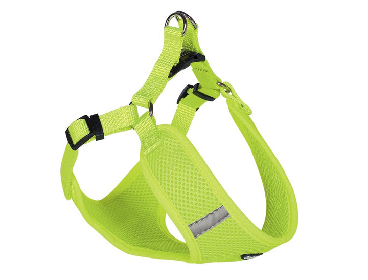 Nobby Geschirr Mesh Reflect, neon gelb B: 20mm, L: 58-69cm + 54cm, 1 Stück neon gelb L, neon gelb L