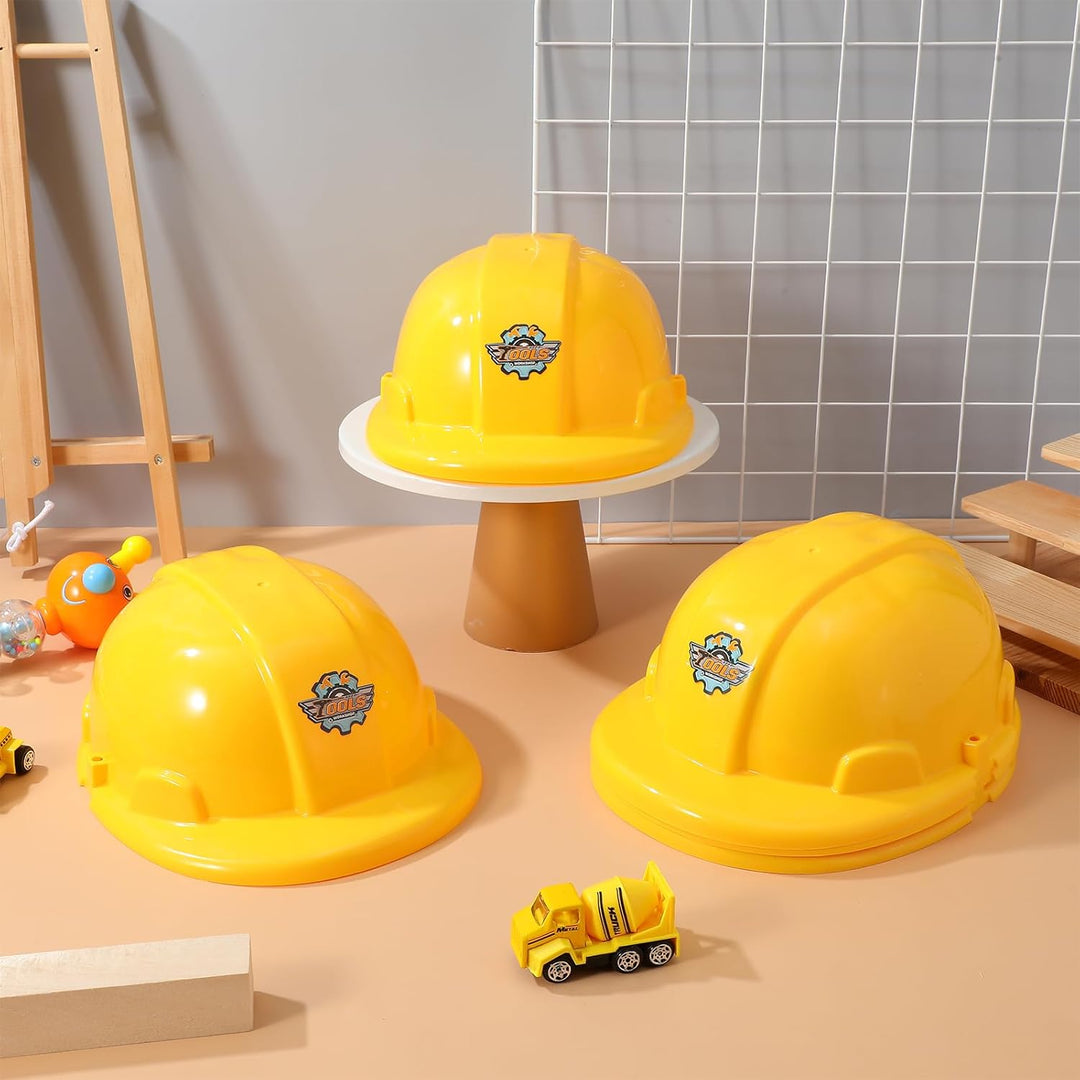 Gatuida 5 Stück Handwerkerhelm, Kinder Bauhelm Set für Kinder ab 3 Jahren, Rollenspiele, Geburtstag,