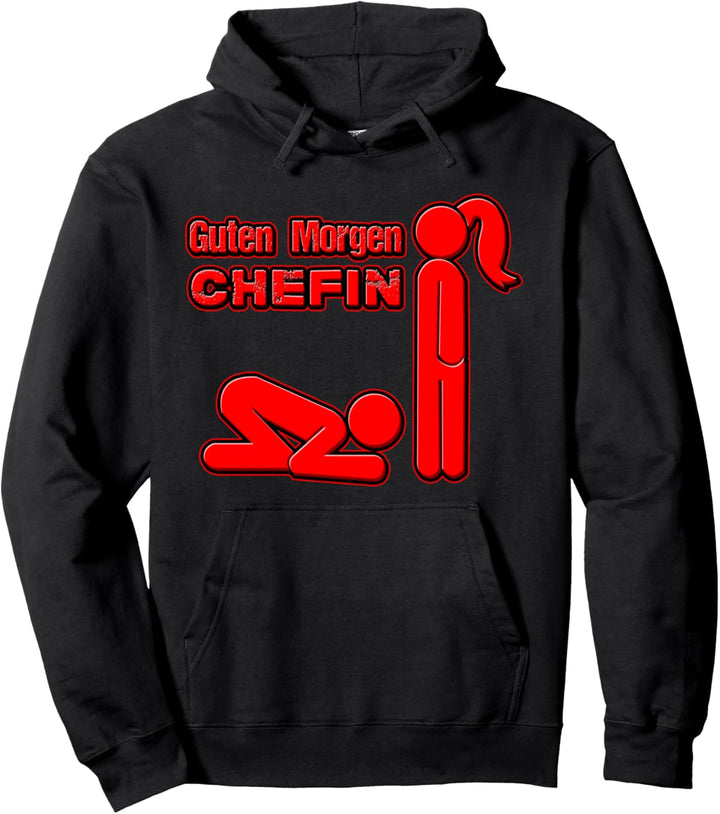 Herren Ehemann Ehefrau Geschenk JGA Guten Morgen Chefin Pullover Hoodie