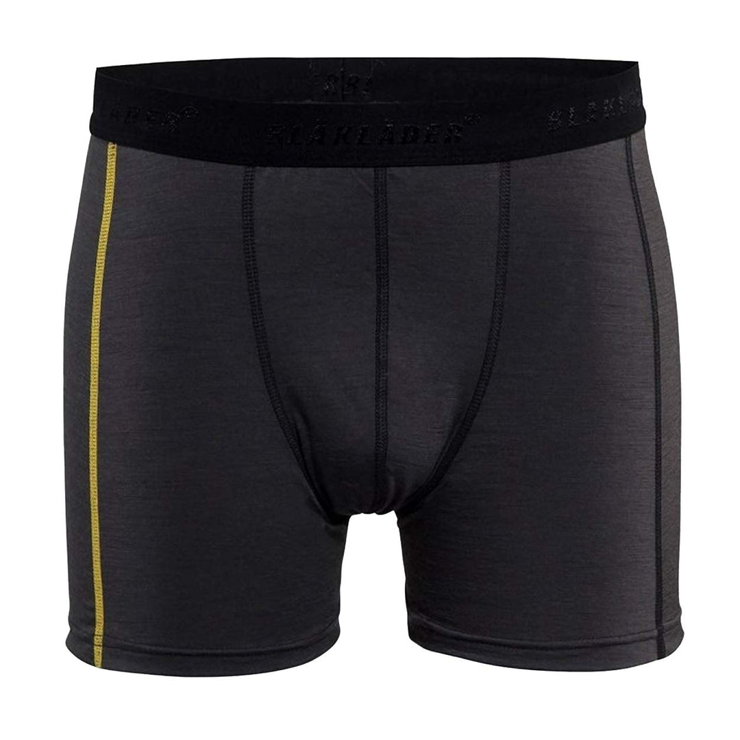 Blakläder 184717349835L Boxer Shorts "Xlight" Grösse 100Prozent Merino in Dunkelgrau/gelb, S