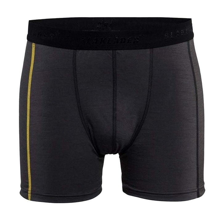 Blakläder 184717349835L Boxer Shorts "Xlight" Grösse 100Prozent Merino in Dunkelgrau/gelb, S