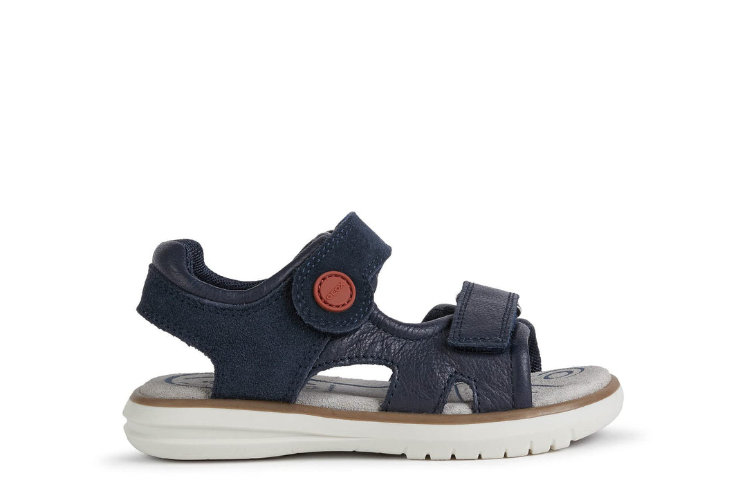 Geox Mädchen J Maratea Boy Sandalen, Navy Dk Red
