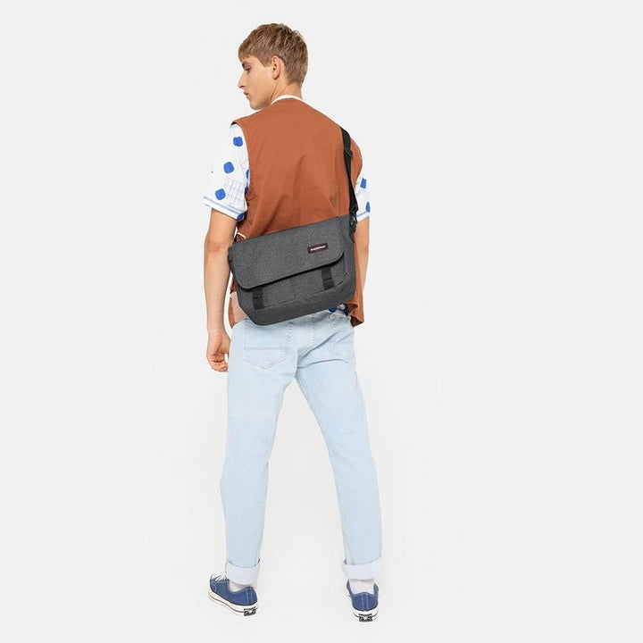 Eastpak JR Umhängetasche, 11.5 L - Black Denim (Grau) Einheitsgrösse Schwarzer Denim, Einheitsgrösse
