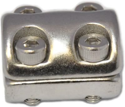 Klemmring für Drahtseil 6mm Drahtseilklemmring 2-tlg. mit 4 Schrauben Seilklemme Edelstahl A4 NIRO,