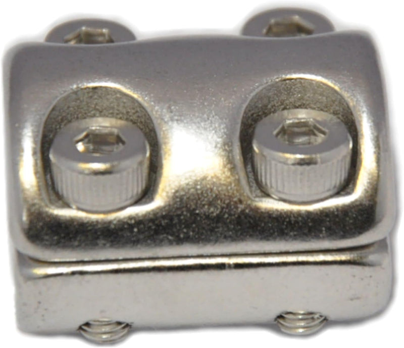 Klemmring für Drahtseil 6mm Drahtseilklemmring 2-tlg. mit 4 Schrauben Seilklemme Edelstahl A4 NIRO,