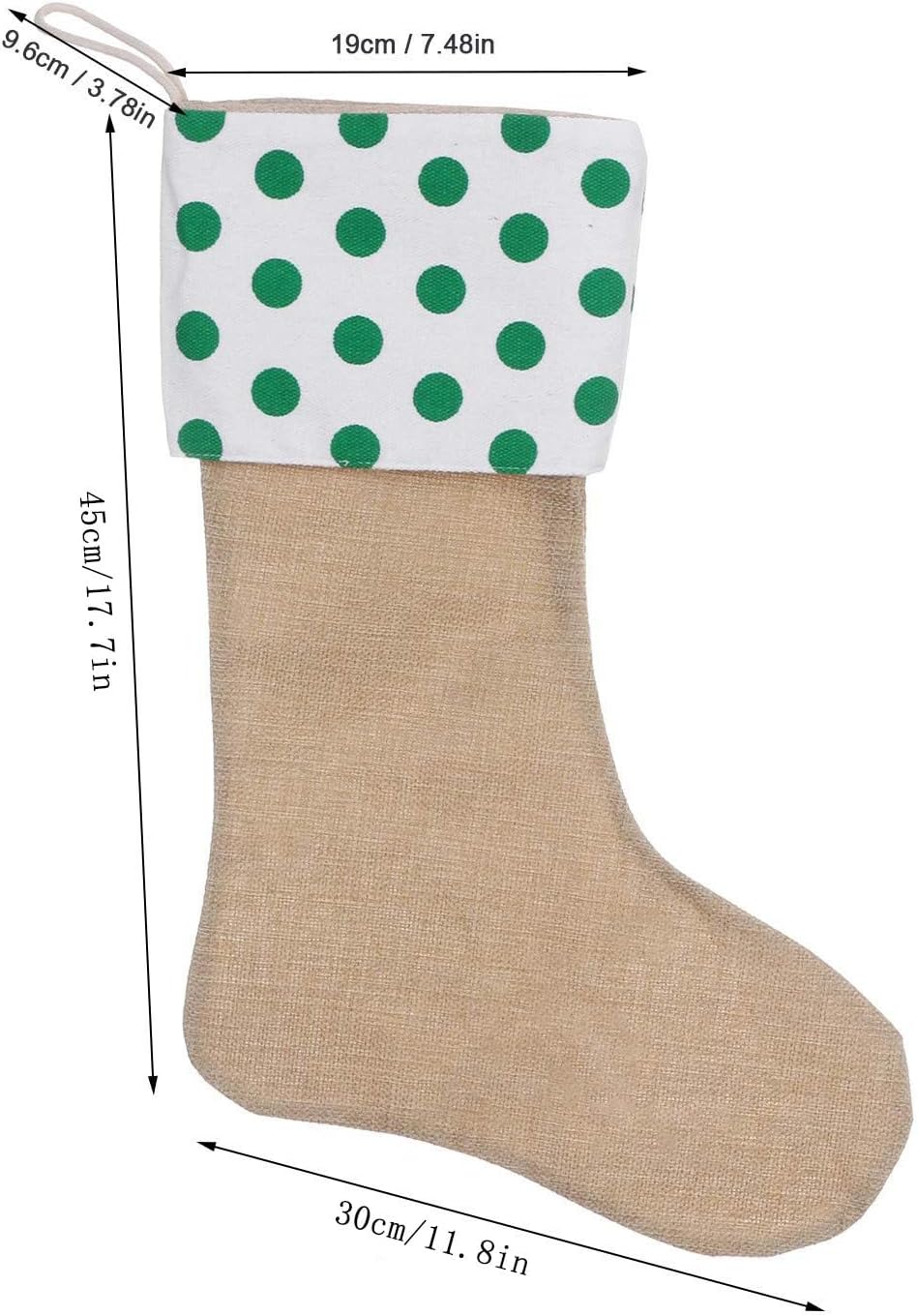 JiJiRuDU Sackleinen Weihnachtsstrumpf 6er Pack, Weihnachten hängende Taschen Weihnachtsfeiertagsstru