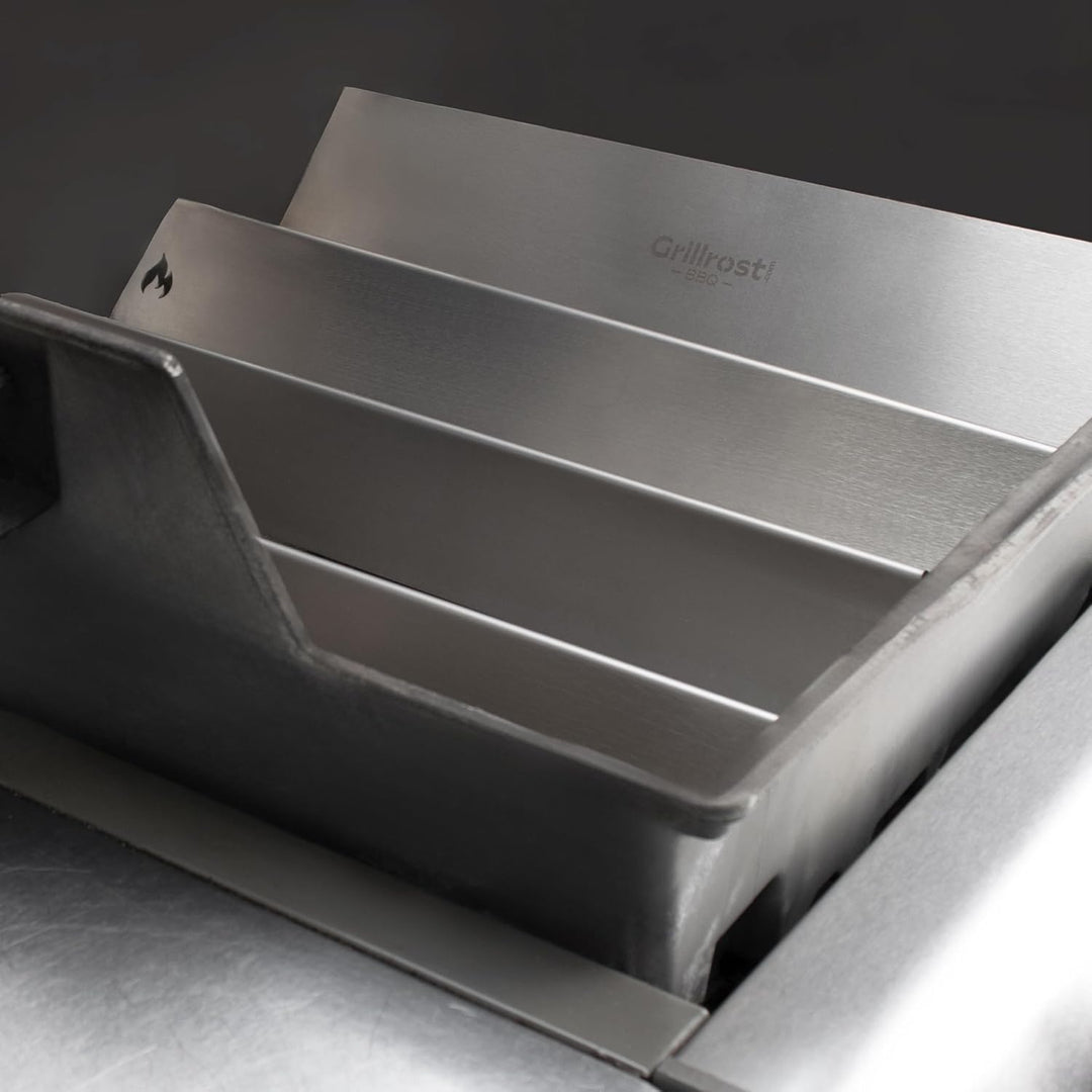 Grillrost.com Das Original Edelstahl Aromaschienen für Weber Genesis I - 300er Baureihe ab 2011 - Re