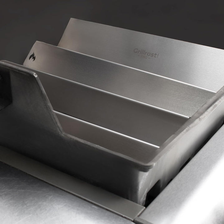 Grillrost.com Das Original Edelstahl Aromaschienen für Weber Genesis I - 300er Baureihe ab 2011 - Re
